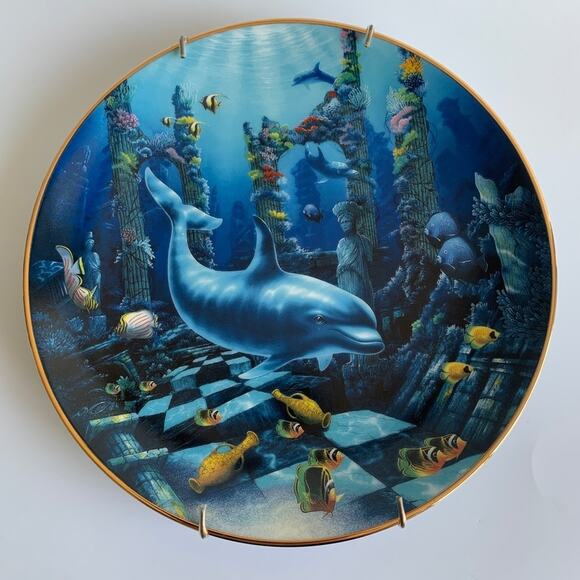 Vintage Franklin Mint Dolphin Collector’s Plate - Picture 1 of 4